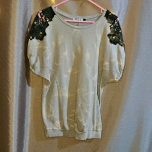 POL, Beige, Tye-Dye, , Top, Size: M